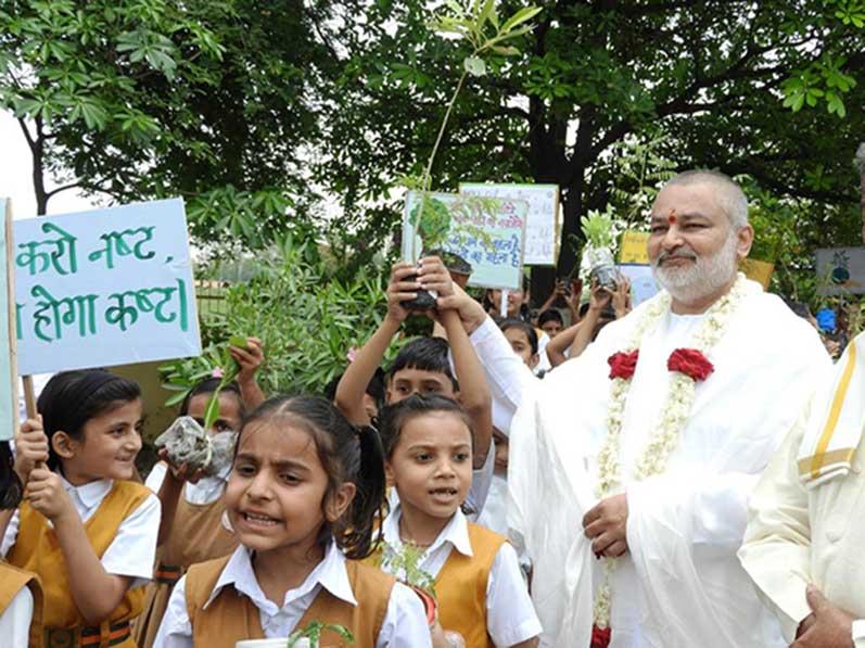 Plantation at MVM Ratanpur campus.