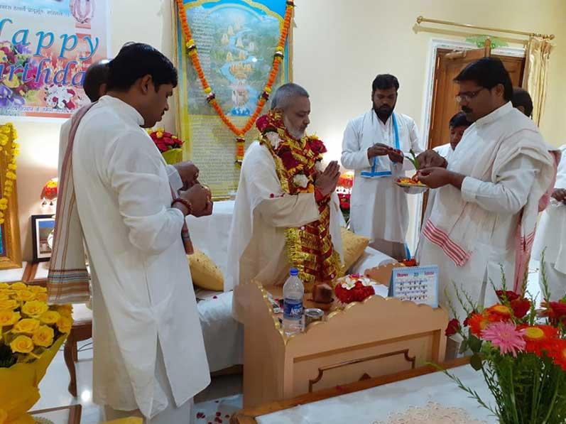Brahmachari Girish Ji on his birthday on 25 August 2019.