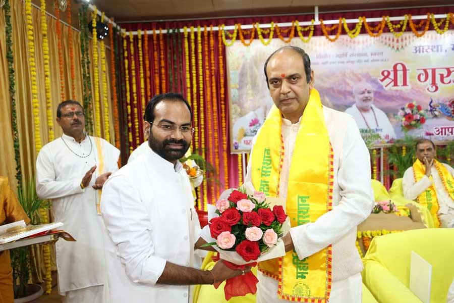 Shri Guru Purnima was celebrated at the national level with great devotion and grandeur over two days at the Maharishi Utsav Bhawan, Gurudev Brahmanand Saraswati Ashram, Bhopal.
