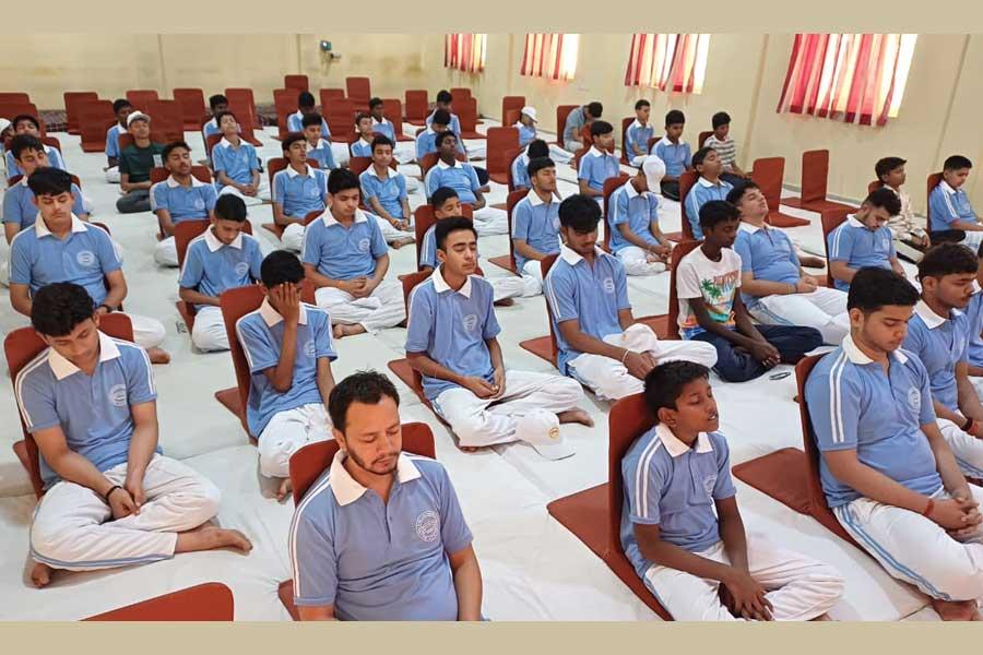 Maharishi Vedik Life Training Program. Students and teachers are enjoying regular practice of Yogasanas, Pranayam, Transcendental Meditation and TM Siddhi program.