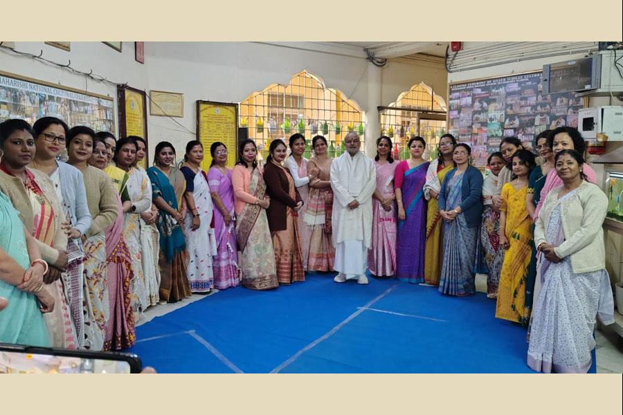 214 meditators have received Vedic Divine Technique from Brahmachari Girish ji at Guwahati