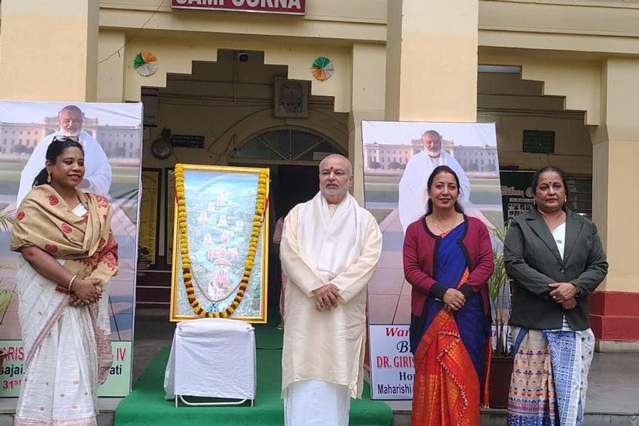 214 meditators have received Vedic Divine Technique from Brahmachari Girish ji at Guwahati