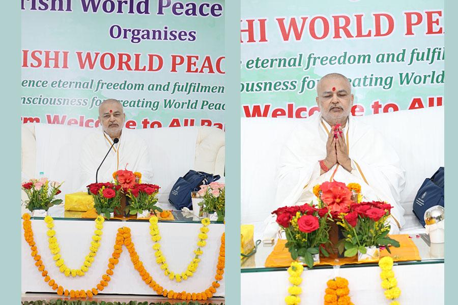 Maharishi World Peace Assembly was inaugurated today at Maharishi Bliss Residency, Bhopal by Ved Vidya Martand Brahmachari Girish Ji.