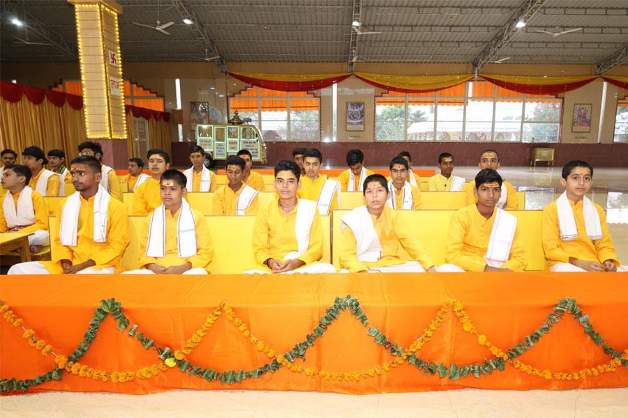 Three days celebration at Maharishi Organisation. Ved Vidya Martand Brahmachari Girish Ji, Chairman of Maharishi Group of Educational Institutions has performed puja in auspicious muhurta of Bhagwan Dhanwanti Ji on 18th October, puja of Shri Hanuman Ji on 19th October and Shri Mahalakshmi pujan on Deepawali 20th October with Vedic procedure.