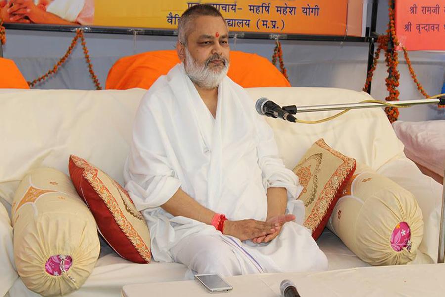 Brahmachari Girish Ji  at Maharishi Shivir in Simhastha Kumbha 2016, Ujjain, Madhya Pradesh, India